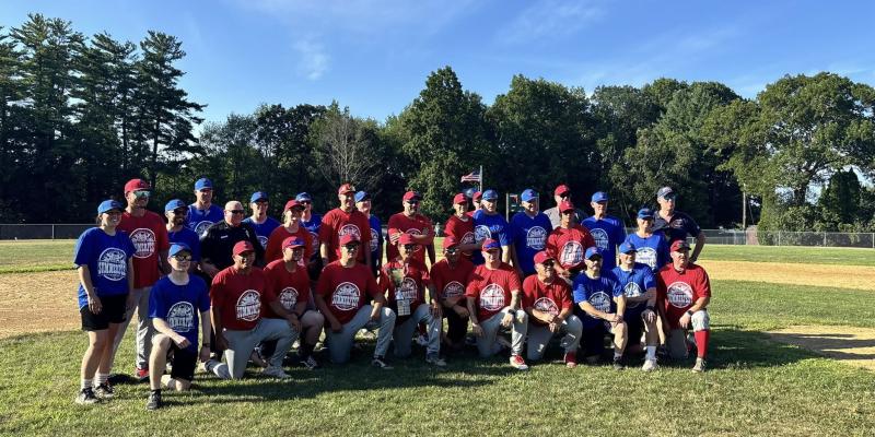 PD and fire softball teams.